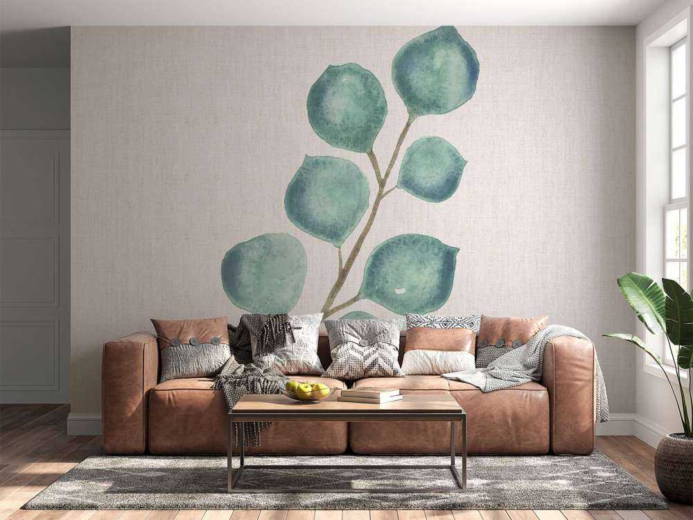 Eucalyptus in zachte aquarel