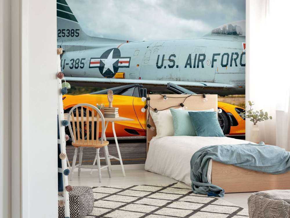 Supercar en gevechtsvliegtuig