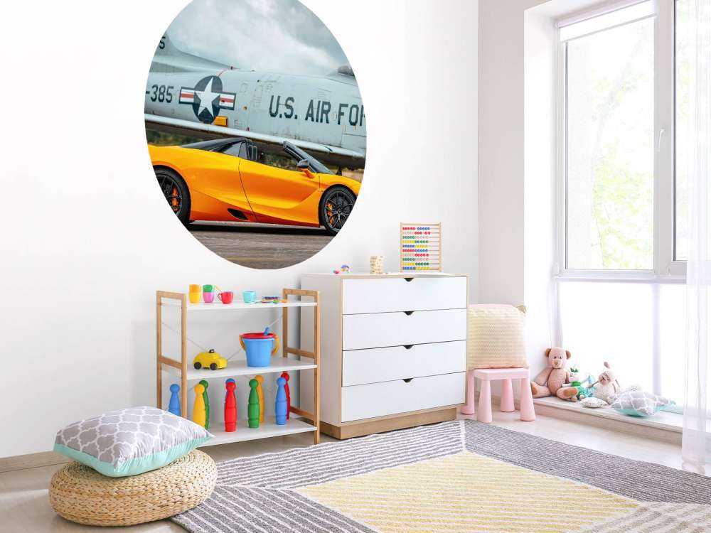 Supercar en gevechtsvliegtuig