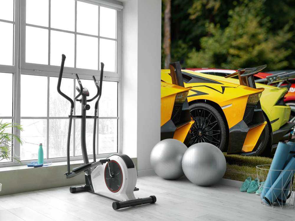 Supercars collectie in de natuur