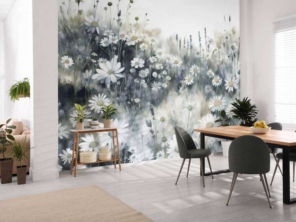 Quiet Daisies Meadow Green