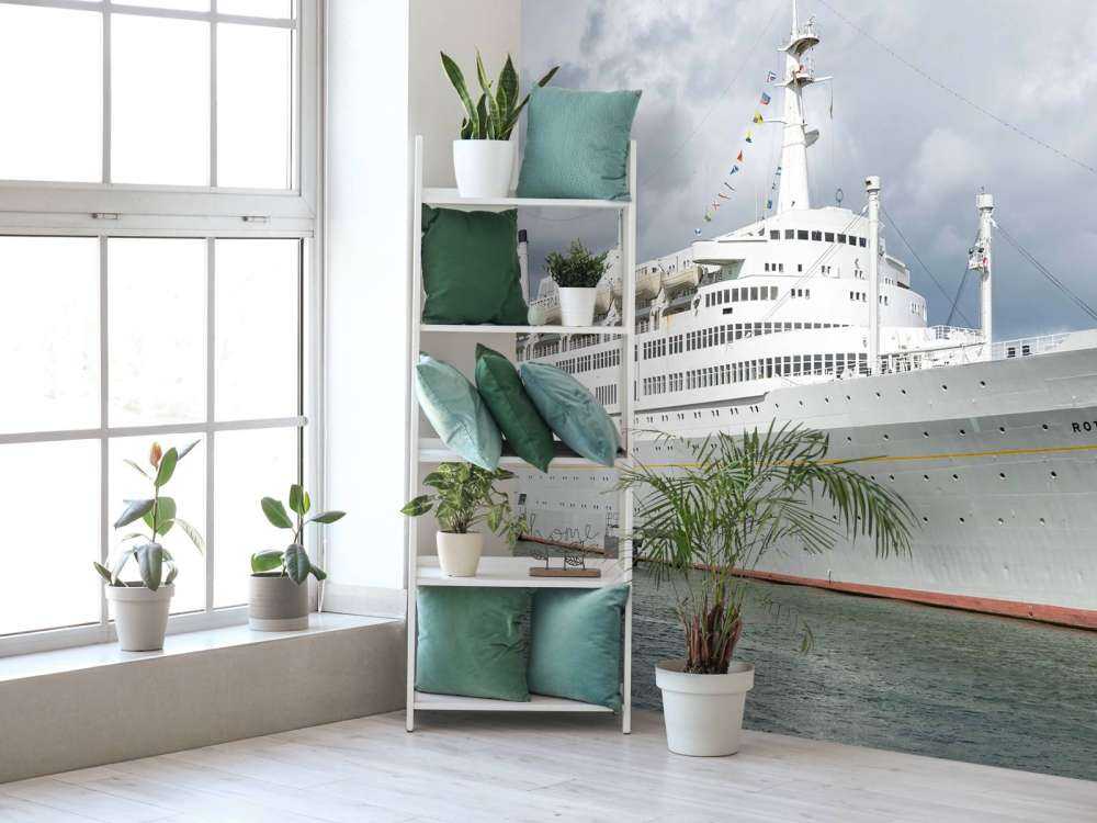 Stijlvolle oceaanreus in de haven