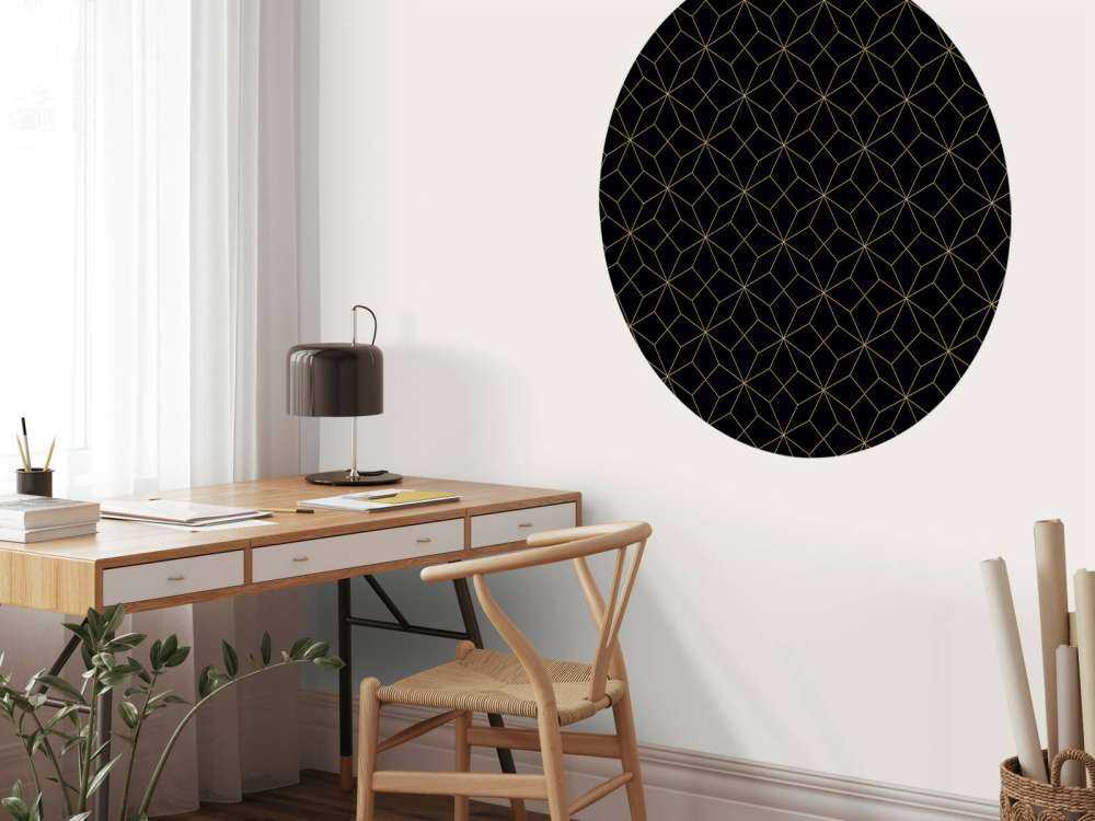 Abstracte lijnen, goud