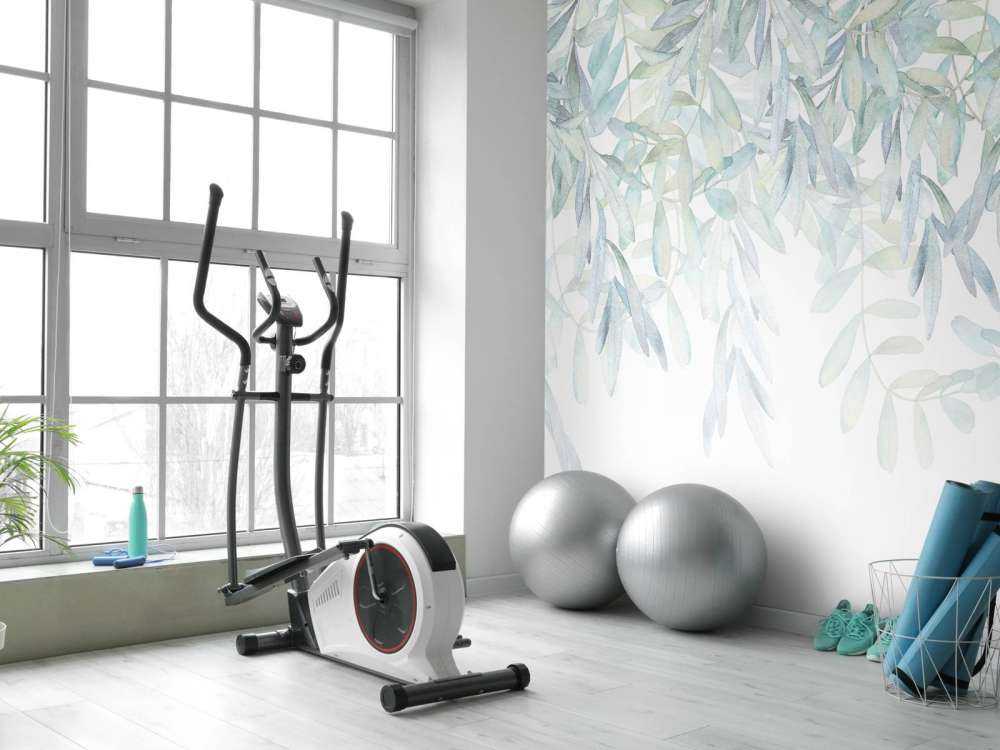 Pastelkleurige waterverf bladeren