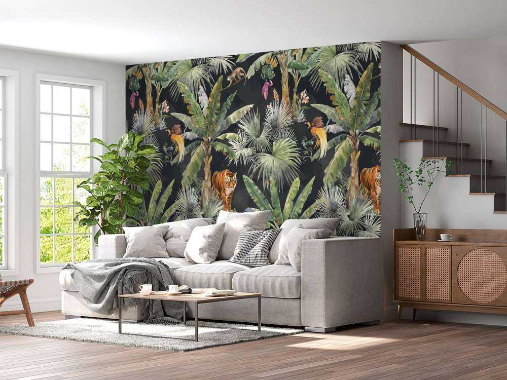 Palmen en jungle dieren