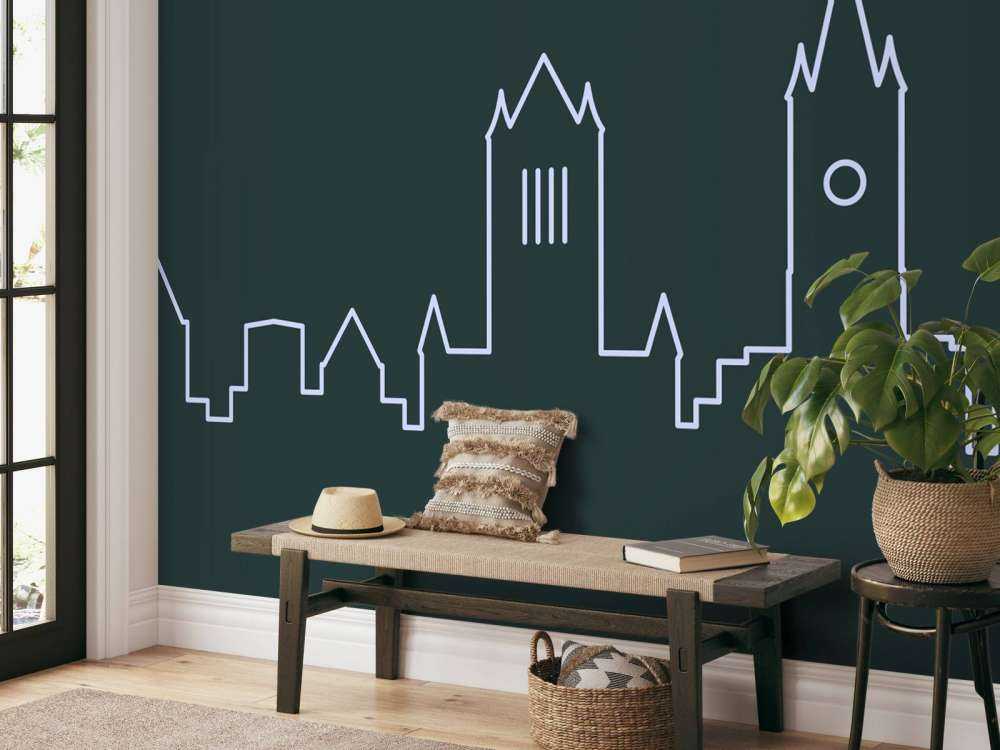 Eenvoudige skyline Gent