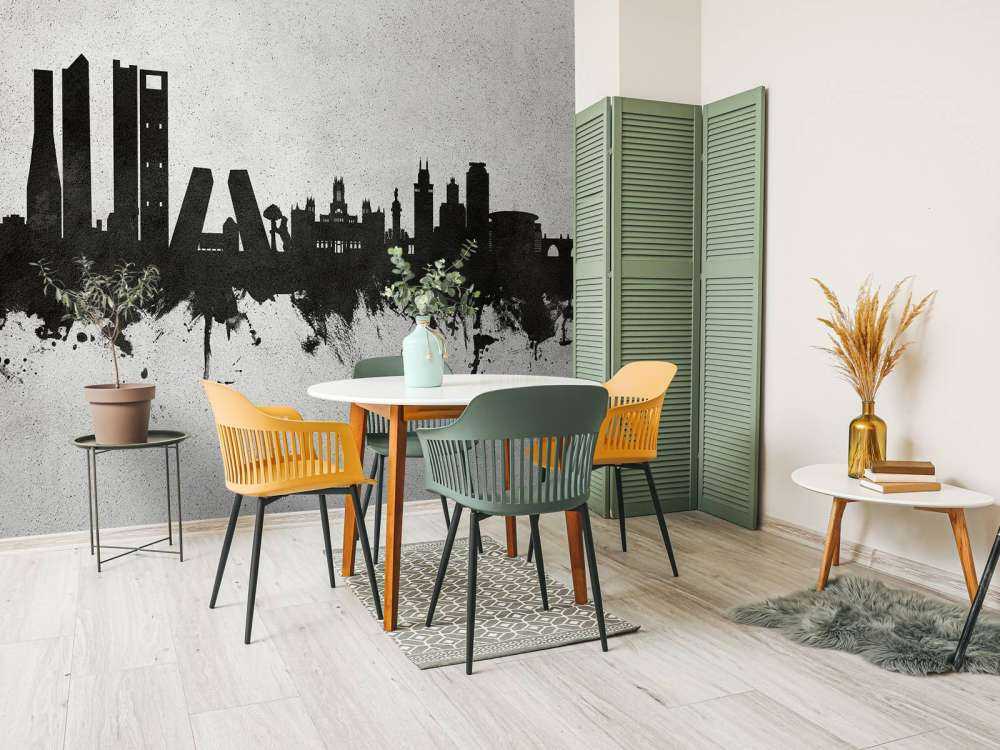 Waterverf skyline, Madrid