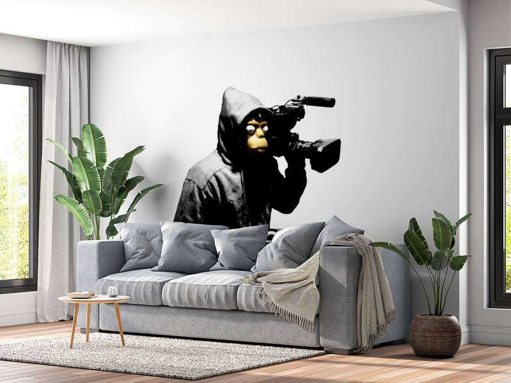 Banksy - ETTGS, monkey and text