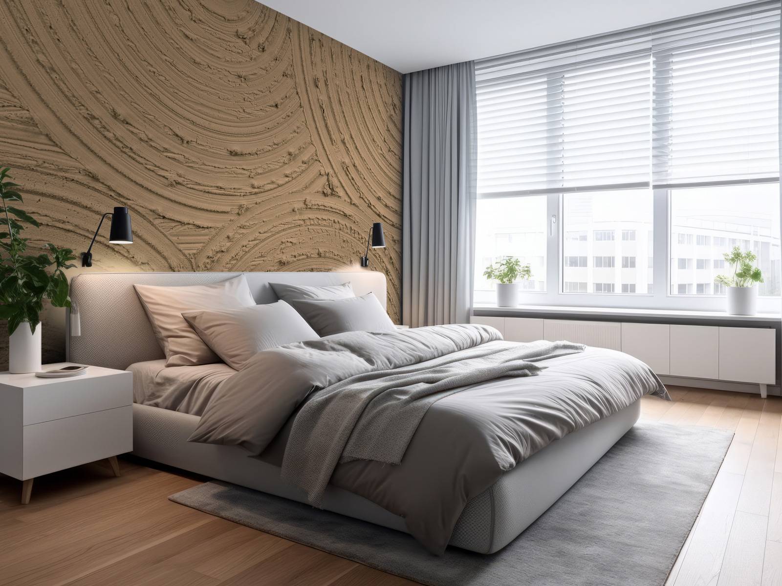 Zen cirkels grove structuur in goud bruin
