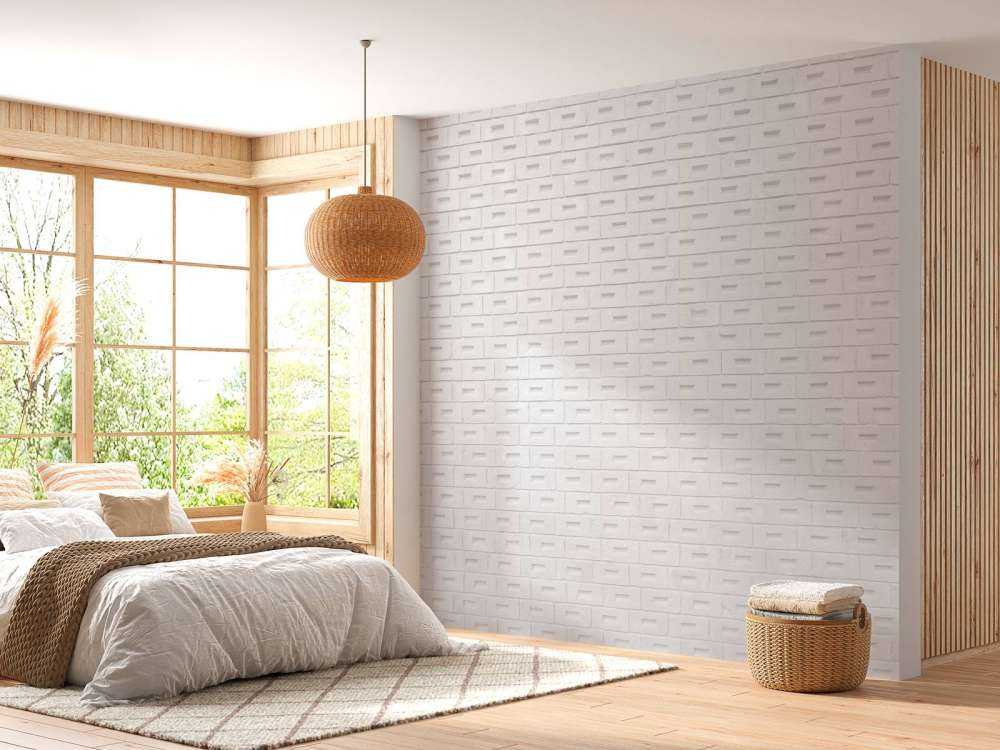 Moderne witte bakstenen