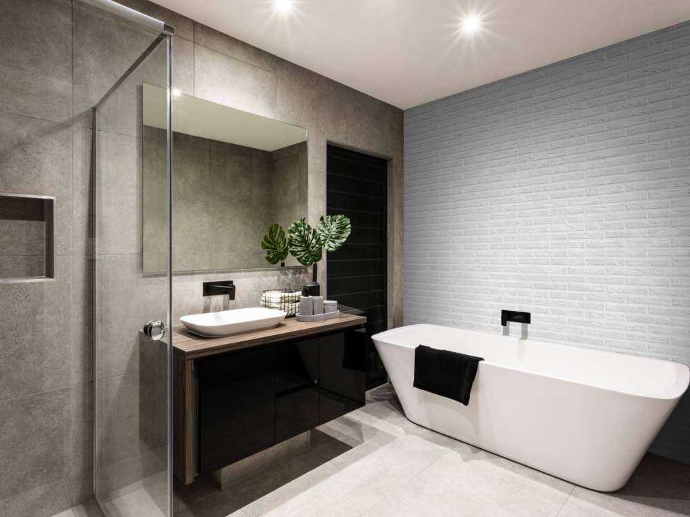 Muur witte bakstenen