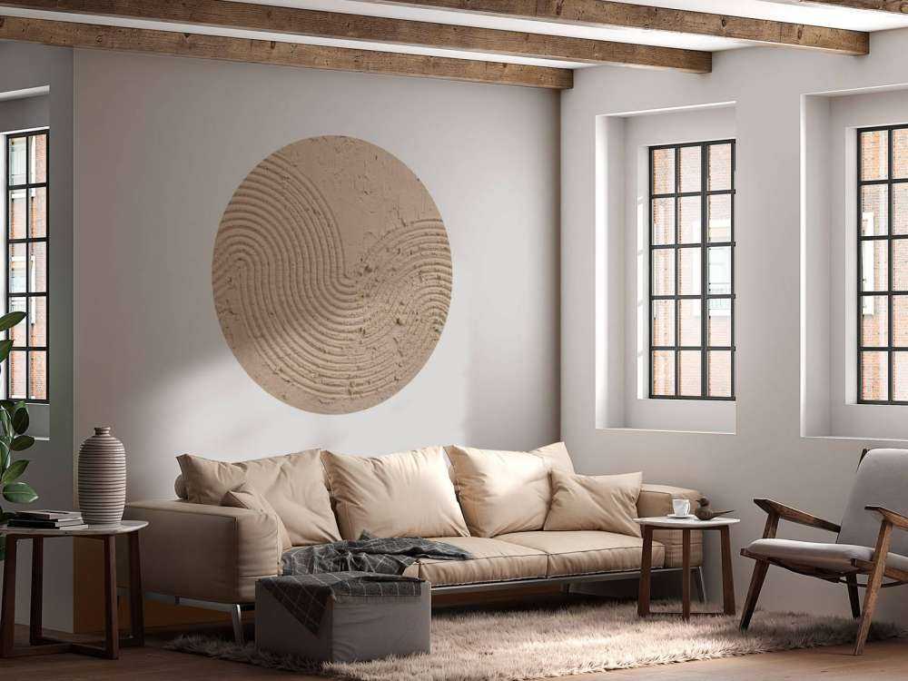 Structuur kunst in taupe