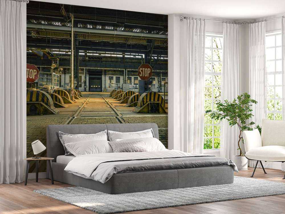 Verlaten industrie hal