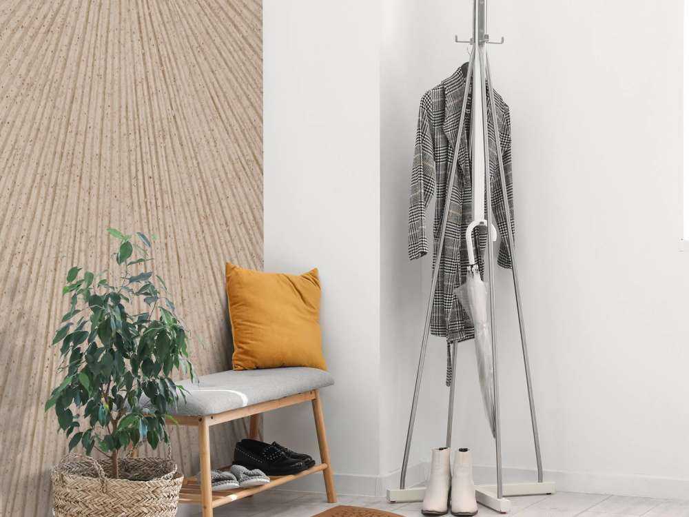 Structuur met lijnen in beige bruin