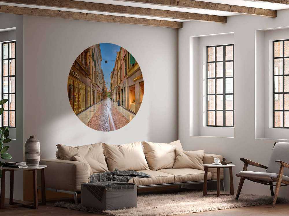 Winkelstraat 's morgens vroeg