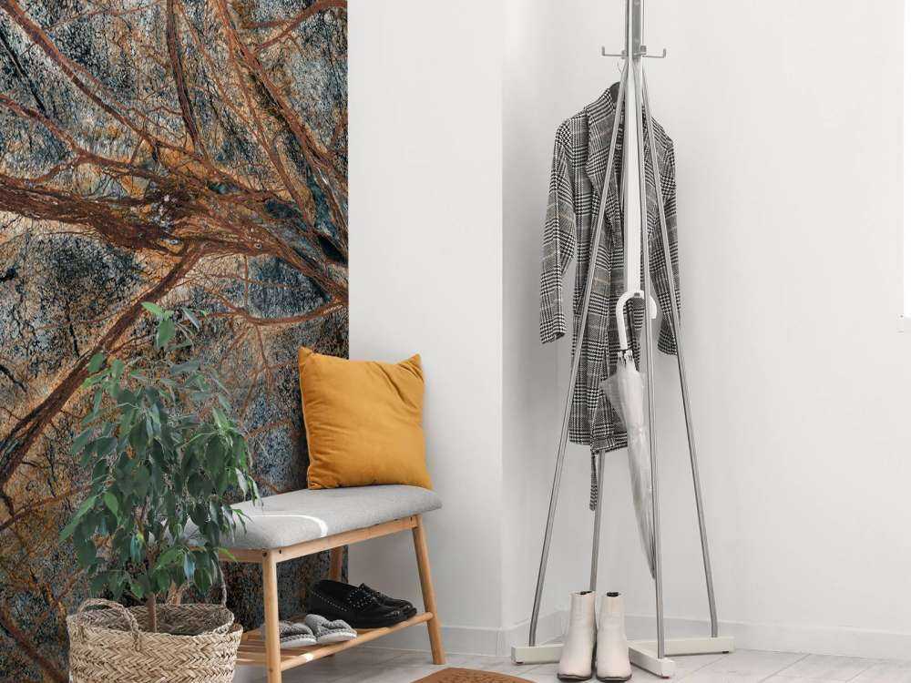 Grijs marmer met gedetailleerde ader structuur