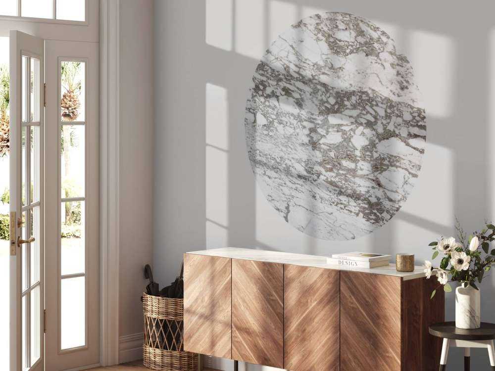 Wit marmer met grove structuur