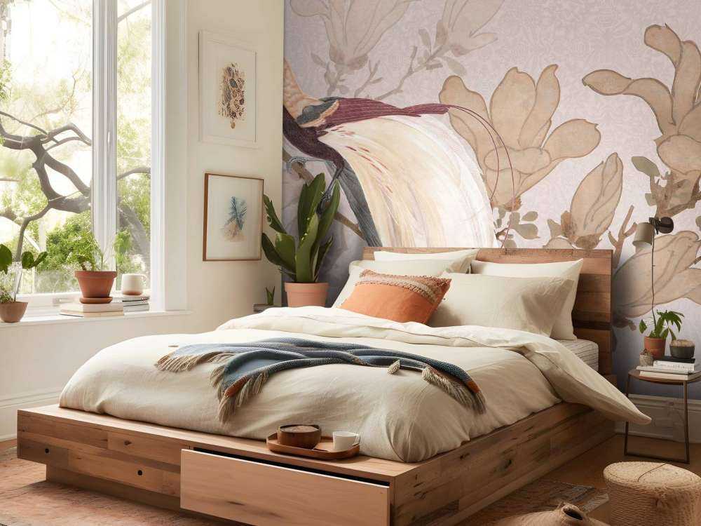 Bird of paradise chinoiserie