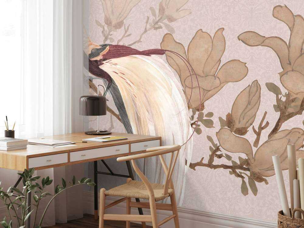 Bird of paradise chinoiserie