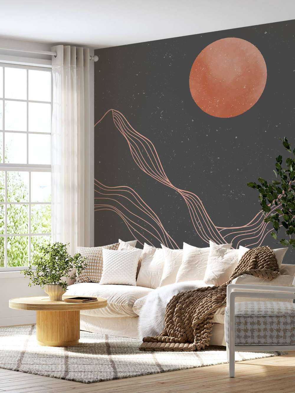 Abstracte bergen landschap