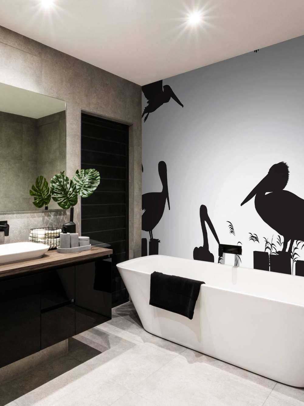 Pelikanen op een pier