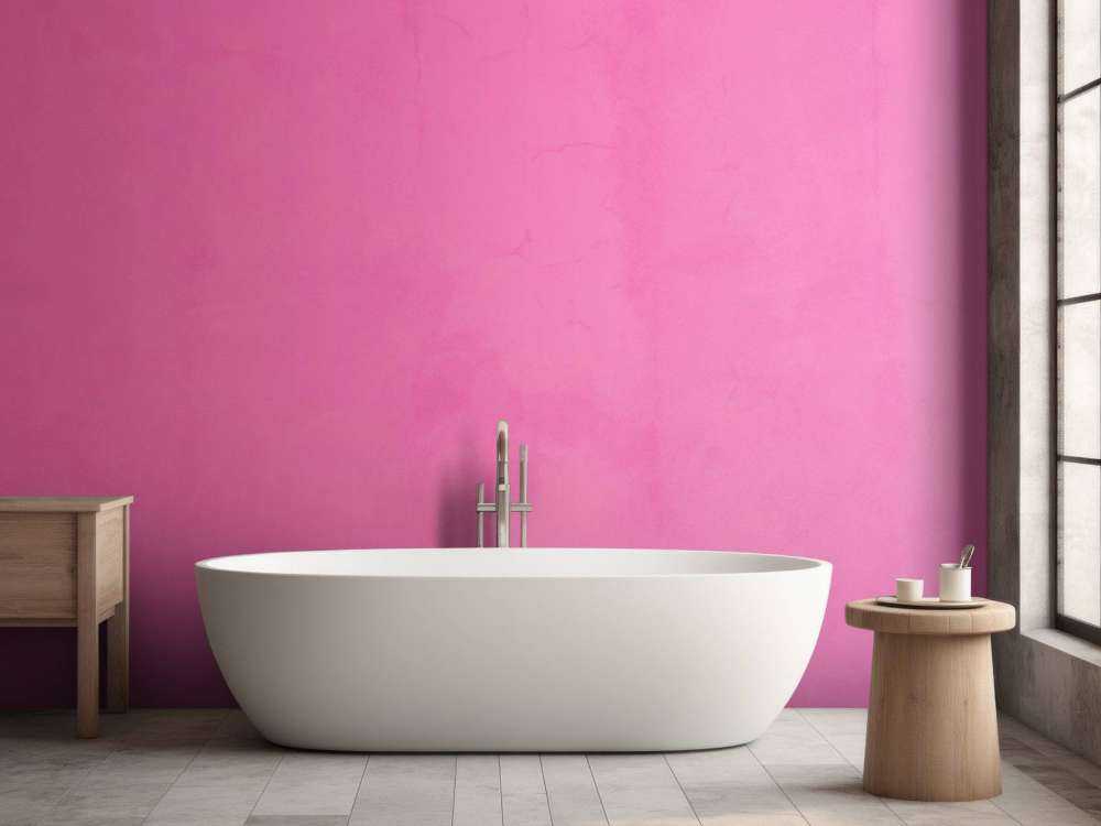 Fuchsia roze beton