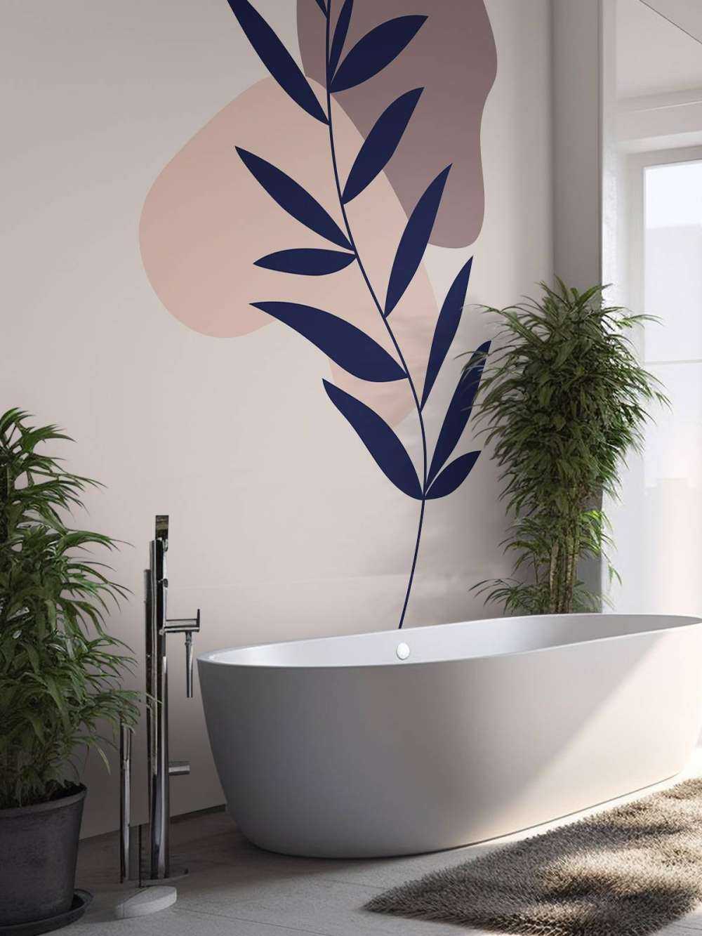 Blauwe plant en vormen