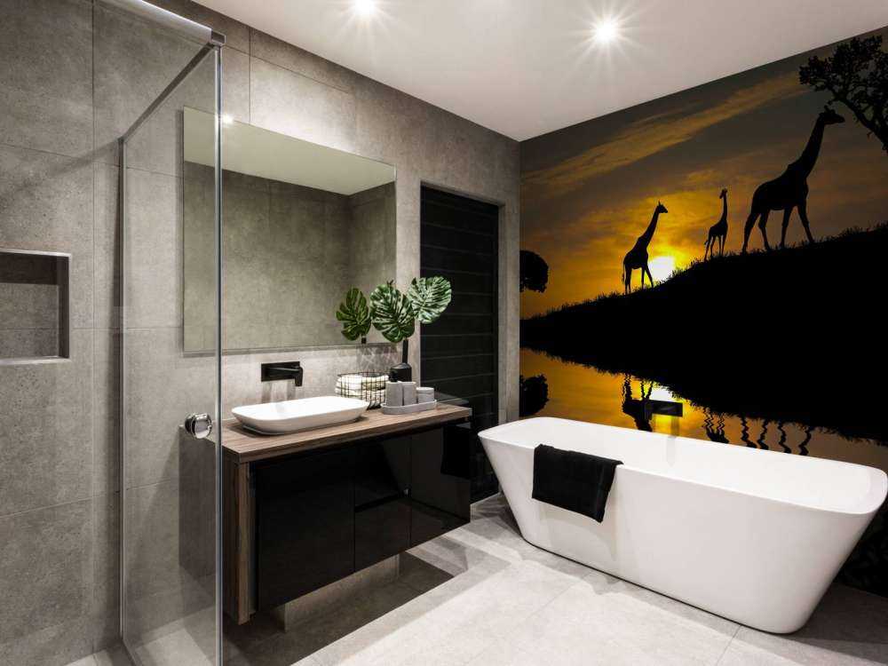 Zonsondergang in een tropisch gebied