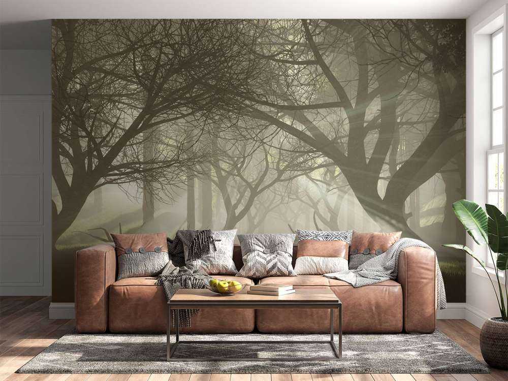 Mysterieus donker bos