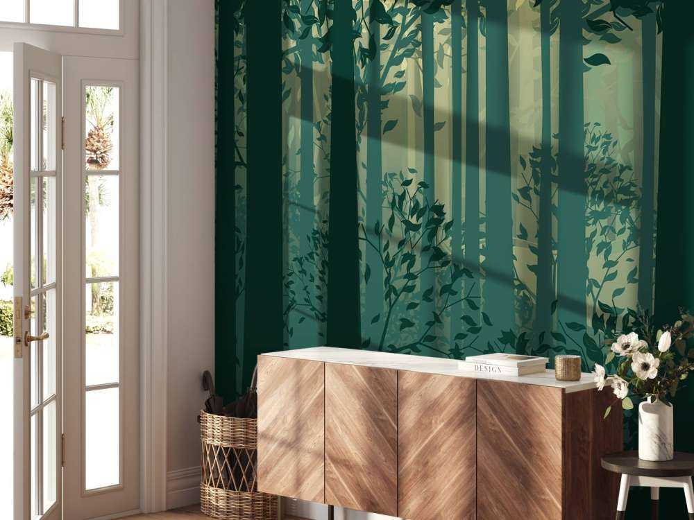 Abstract boslandschap