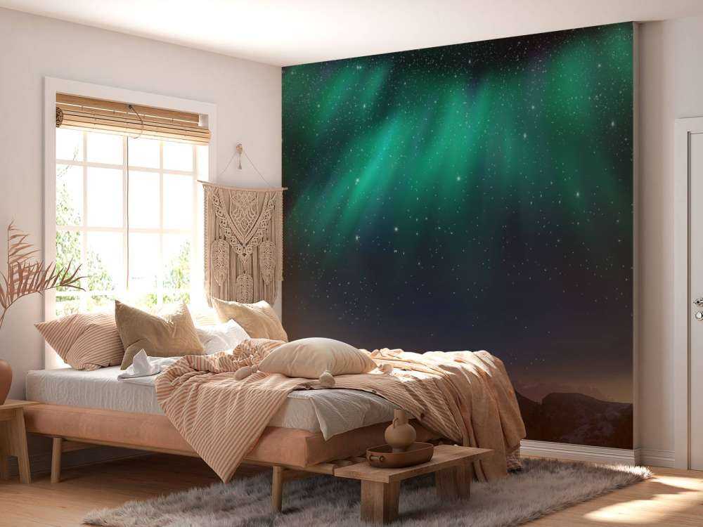 Noorderlicht met sterrenhemel