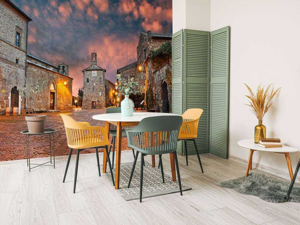 Oud gezellig Italiaans dorpje genaamd Sovana