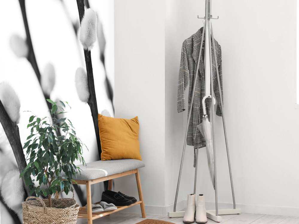 Boswilg in zwart-wit