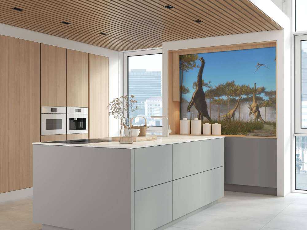 Dinosaurussen in de mist