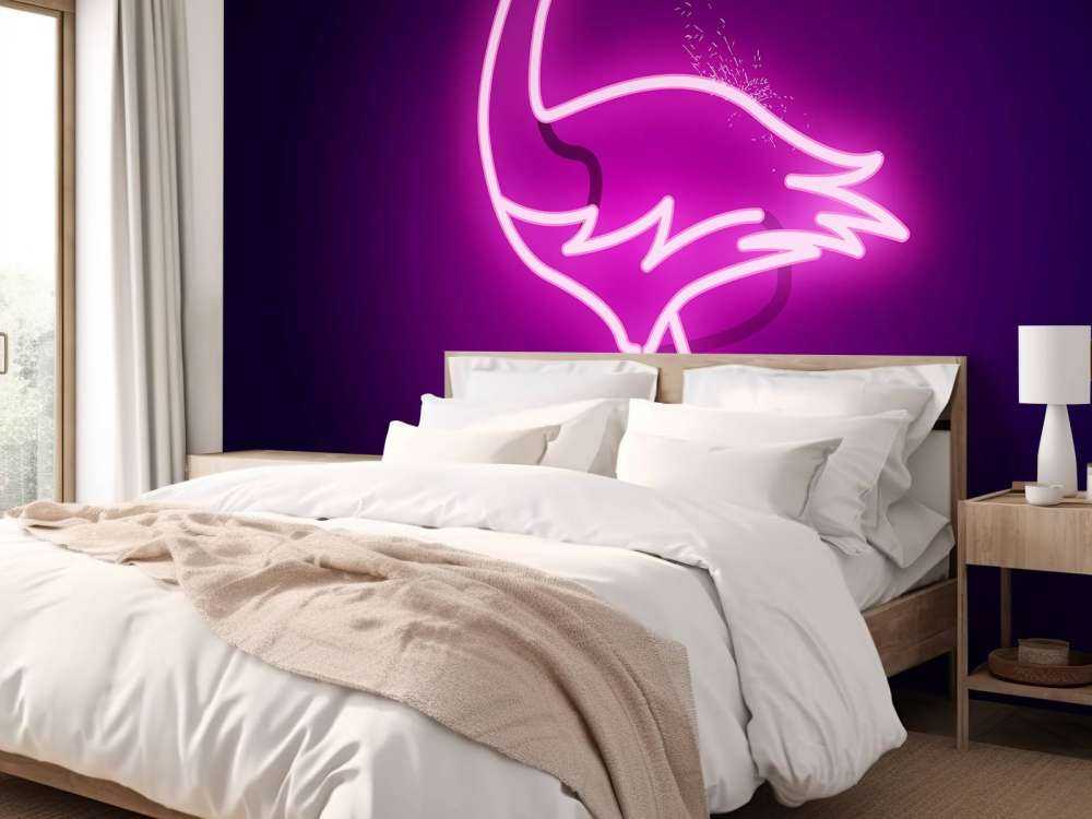 Flamingo neon pictogram