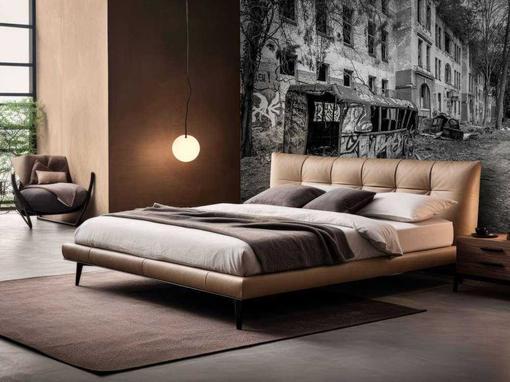 Verlaten dorpje met graffiti