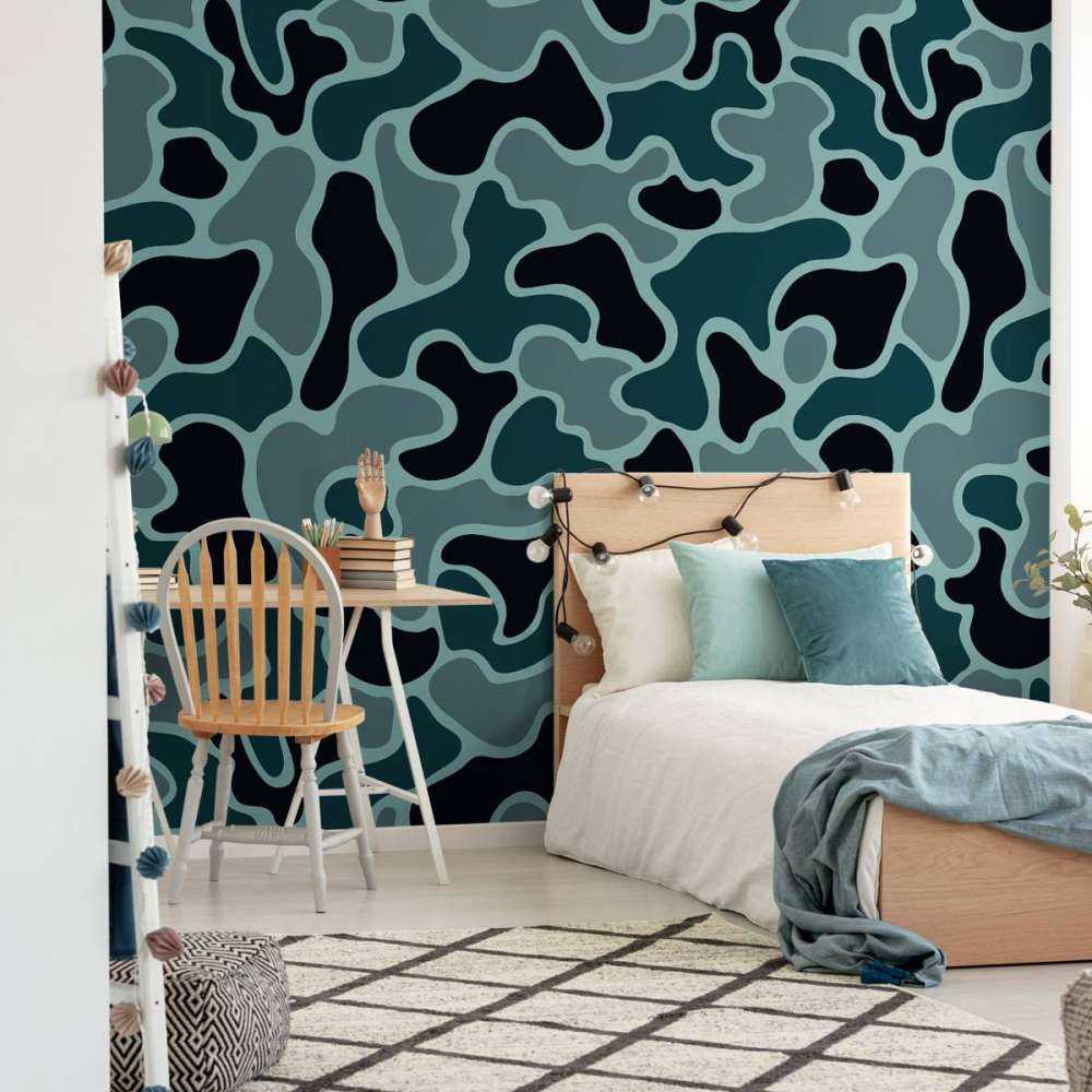 Groen grijze camouflage 