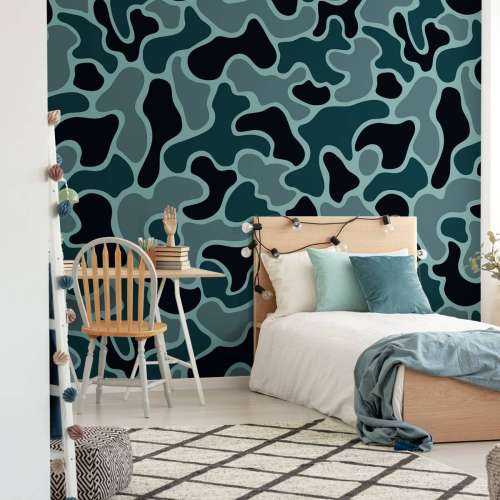 Groen grijze camouflage 