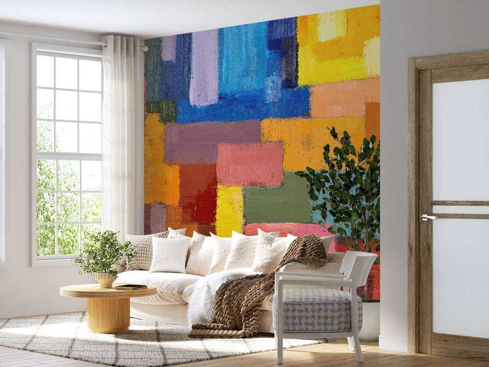 Kleurrijke vlakverdeling