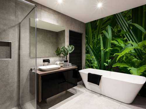 Panorama met planten