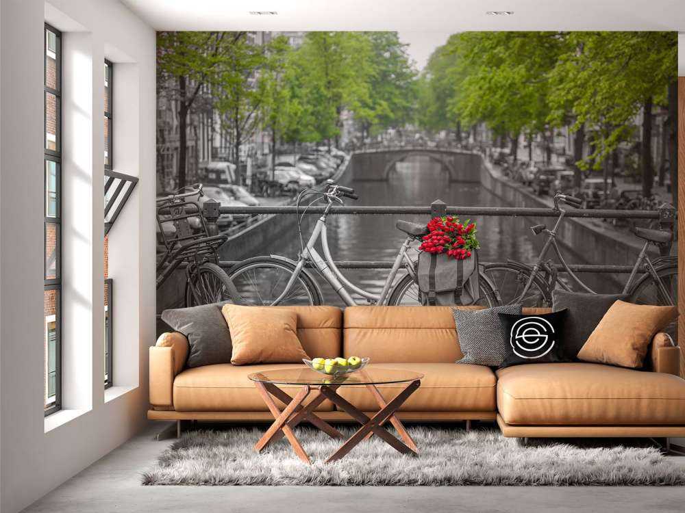 Fiets met bloemen