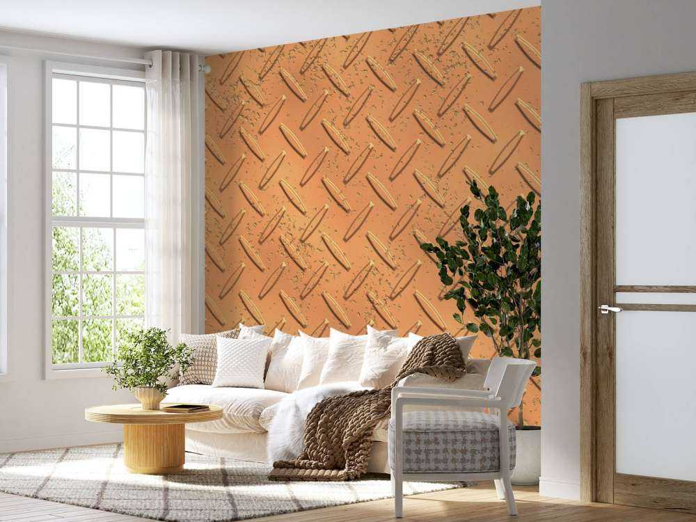 Bronzen metalen plaat