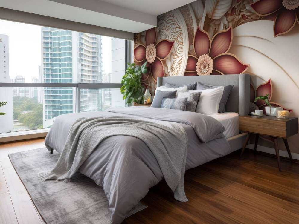 Bloemen en bladeren illustratie