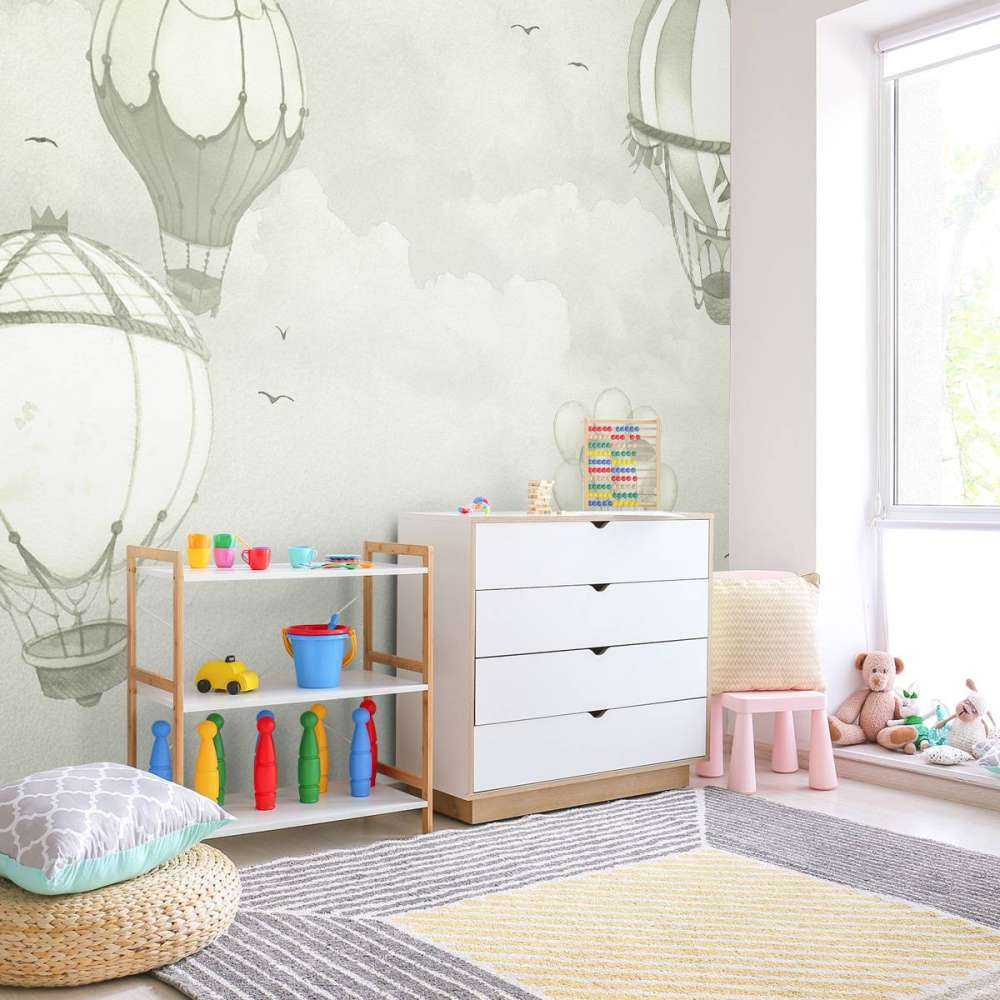 Luchtballonnen in groen