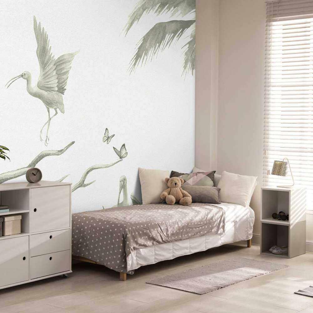 Tak met jungle dieren in groen