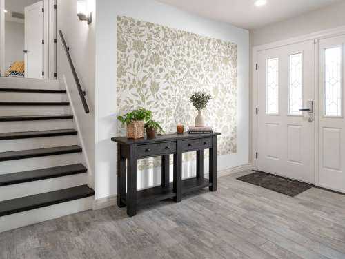 Beige bloemen illustratie