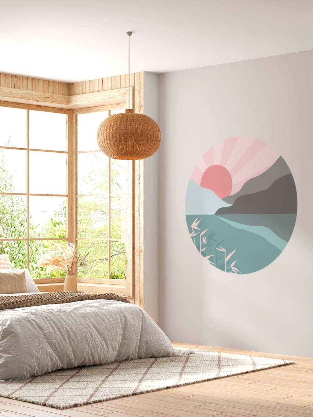 Illustratie van een mooi uitzicht