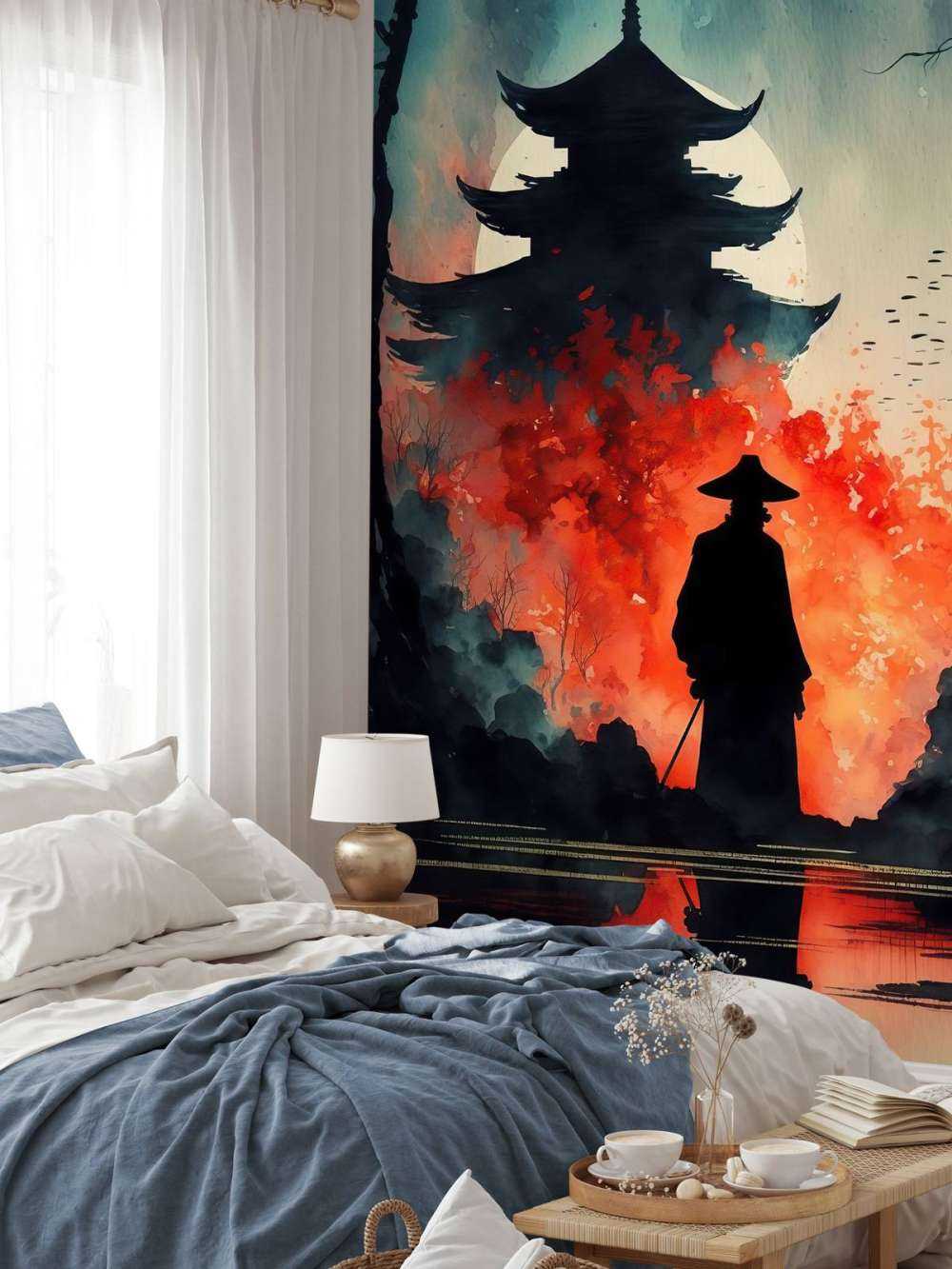 Illustratie met Oosterse elementen