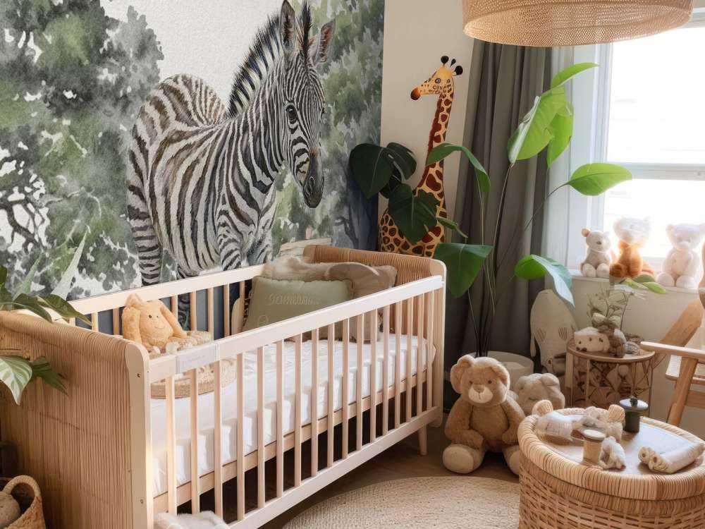 Jonge zebra in de natuur