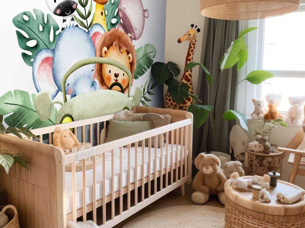 Safari dieren in jeep